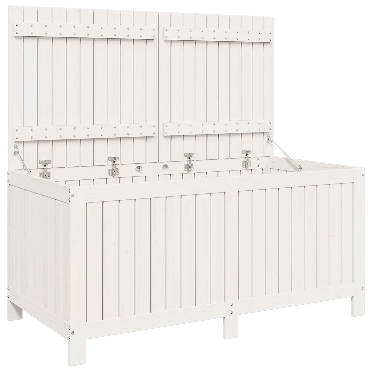 Garden Storage Box 359 L Solid Pine Wood 146.5 x 68 x 63 cm