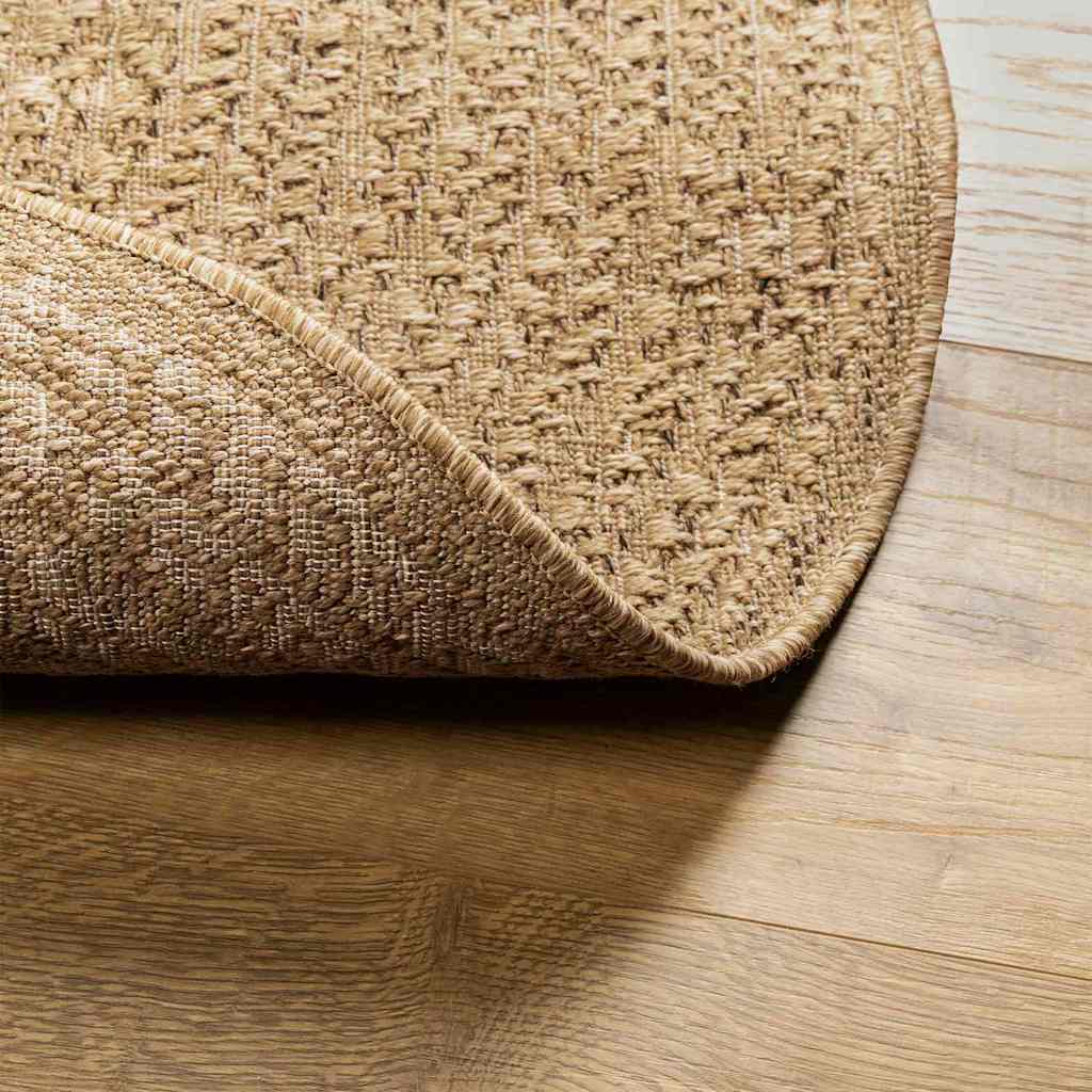 Rug ZIZUR Brown 200 x 140 cm Polypropylene