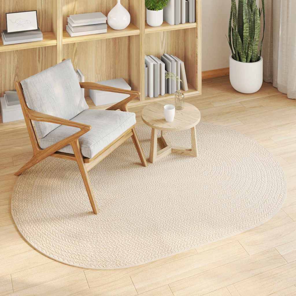 Rug ZIZUR Cream 170 x 120 cm Polypropylene