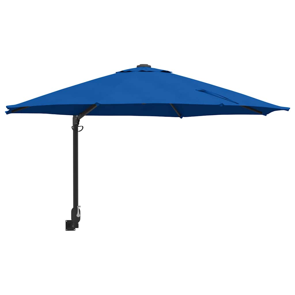 Garden Parasol 248 x 248 x 148 cm Polyester and Steel Azurblau