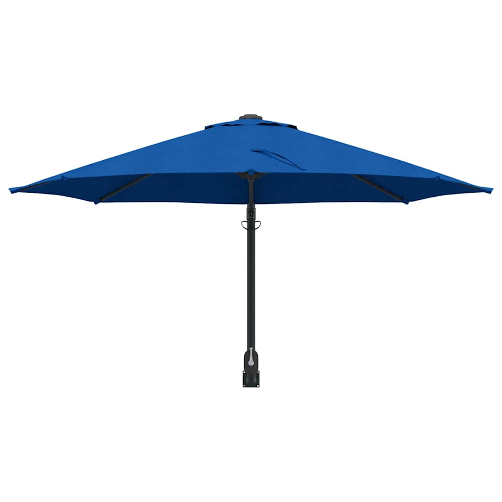 Garden Parasol 248 x 248 x 148 cm Polyester and Steel Azurblau