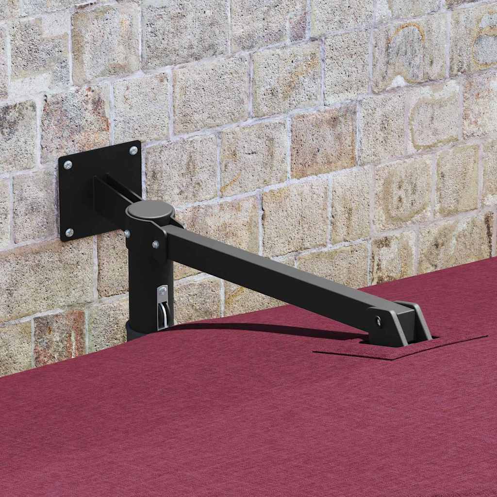 Garden Parasol Bordeaux Red 248.5 x 247.5 x 160 cm