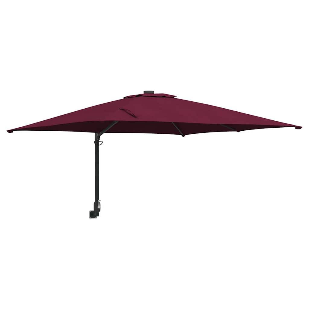 Garden Parasol Bordeaux Red 248.5 x 247.5 x 160 cm