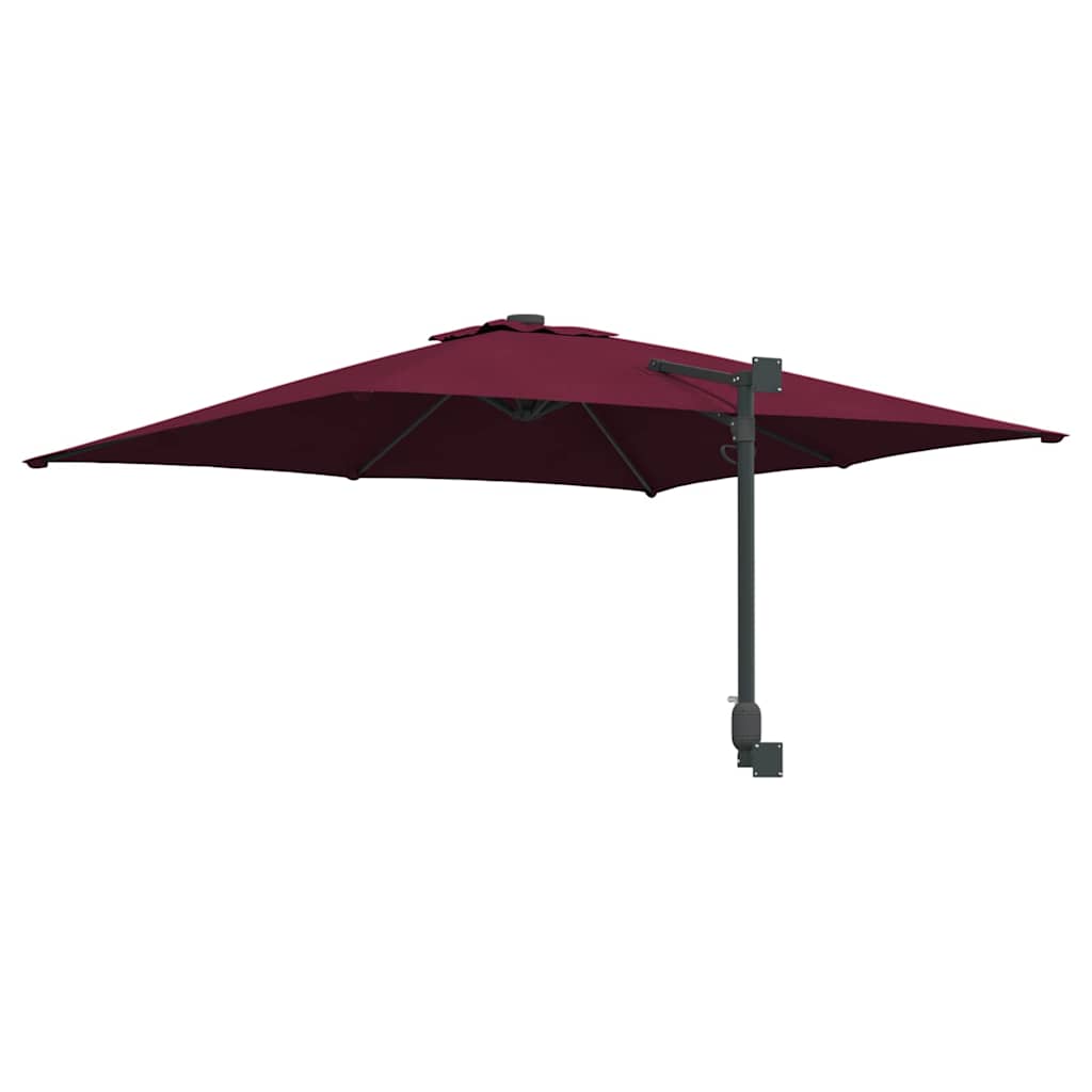 Garden Parasol Bordeaux Red 248.5 x 247.5 x 160 cm