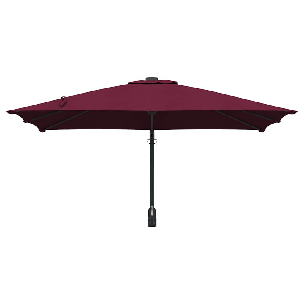 Garden Parasol Bordeaux Red 248.5 x 247.5 x 160 cm