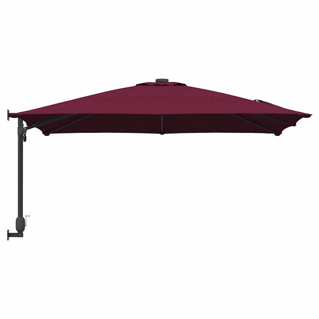 Garden Parasol Bordeaux Red 248.5 x 247.5 x 160 cm