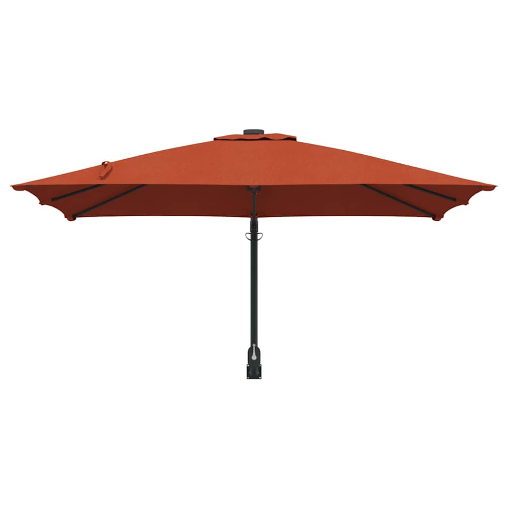 Garden Parasol Terracotta 248.5 x 247.5 x 160 cm
