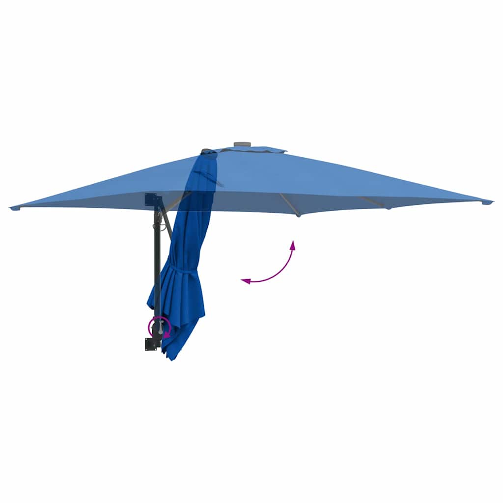 Garden Parasol Azurblau 248.5 x 247.5 x 160 cm