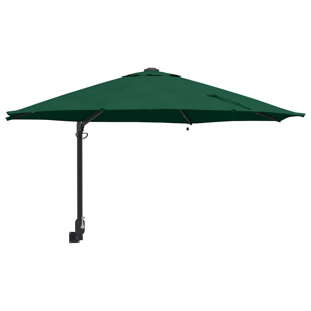 Garden Parasol Green 248 x 248 x 148 cm Polyester and Steel