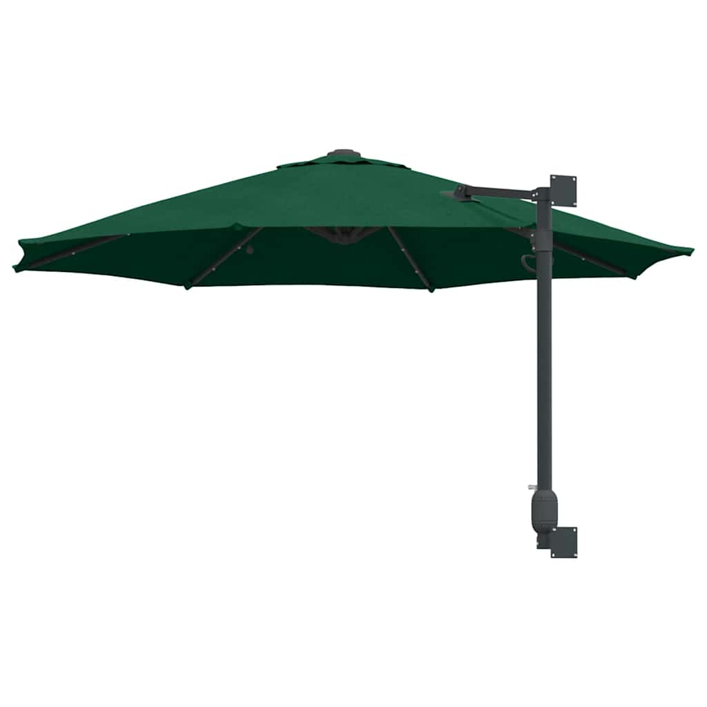 Garden Parasol Green 248 x 248 x 148 cm Polyester and Steel