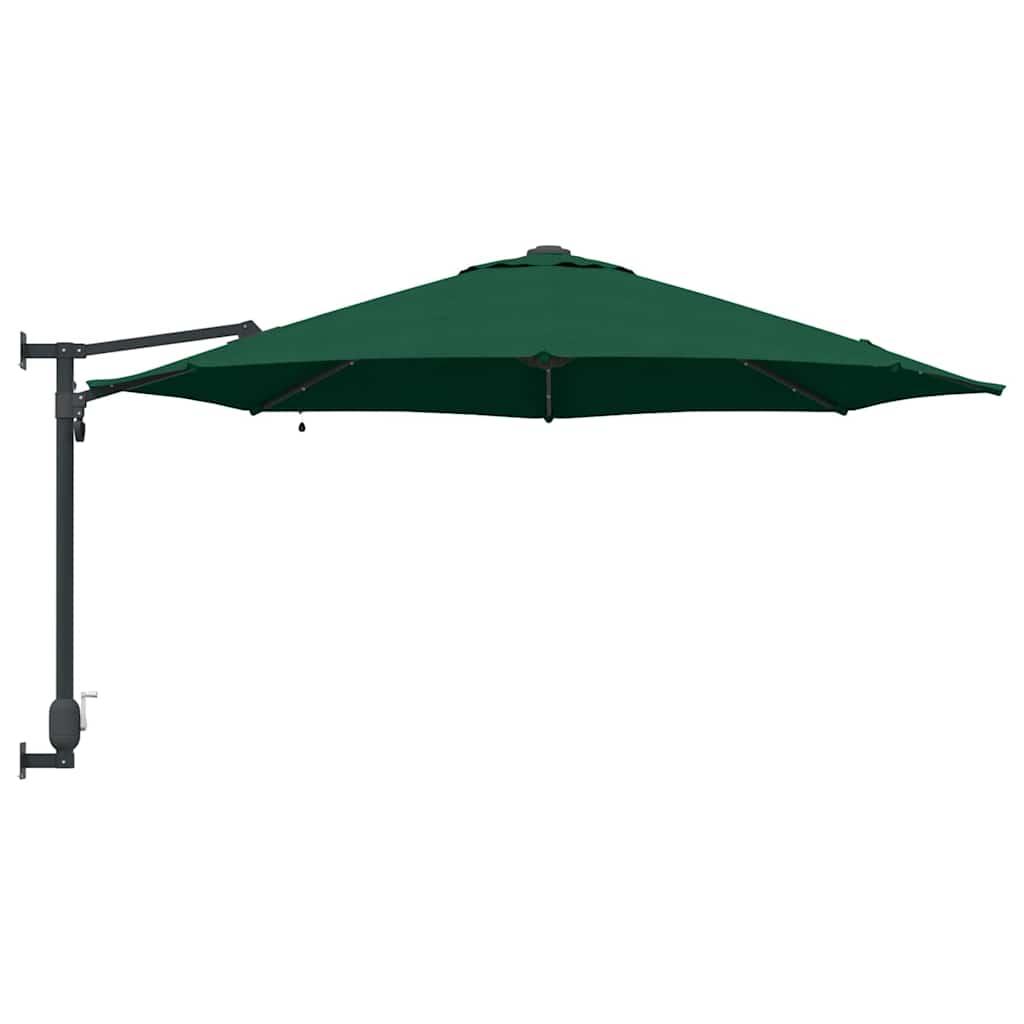 Garden Parasol Green 248 x 248 x 148 cm Polyester and Steel