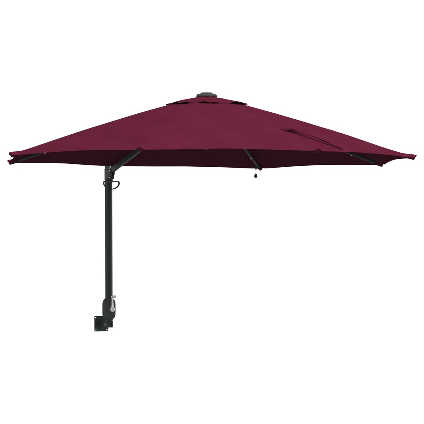Garden Parasol Manual Bordeaux Red 248 x 248 x 148 cm