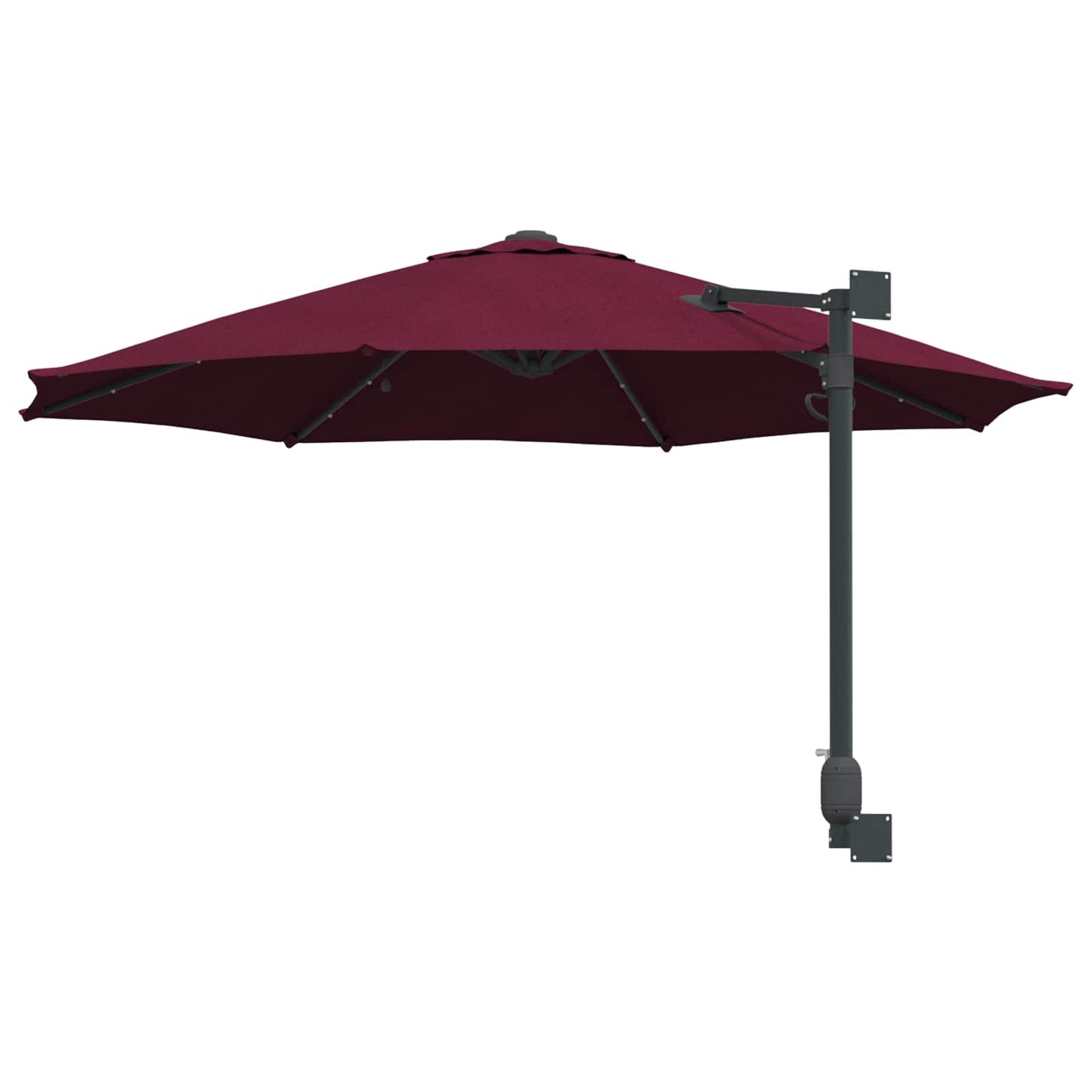Garden Parasol Manual Bordeaux Red 248 x 248 x 148 cm