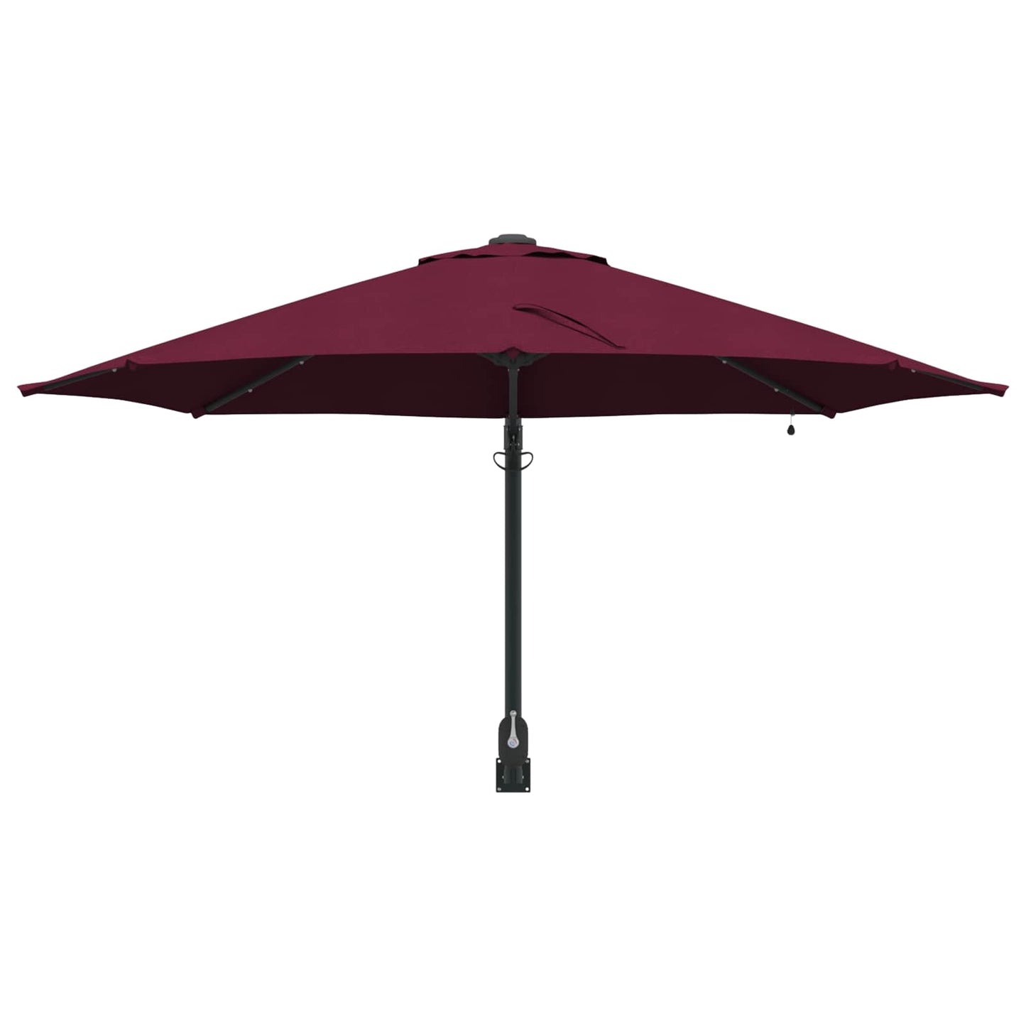 Garden Parasol Manual Bordeaux Red 248 x 248 x 148 cm
