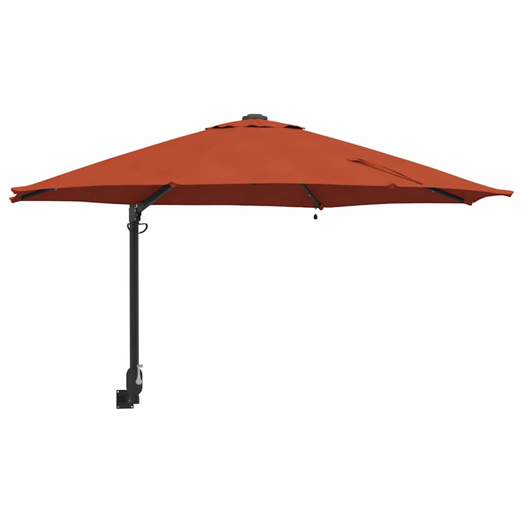Garden Parasol Manual Terracotta 248 x 248 x 148 cm