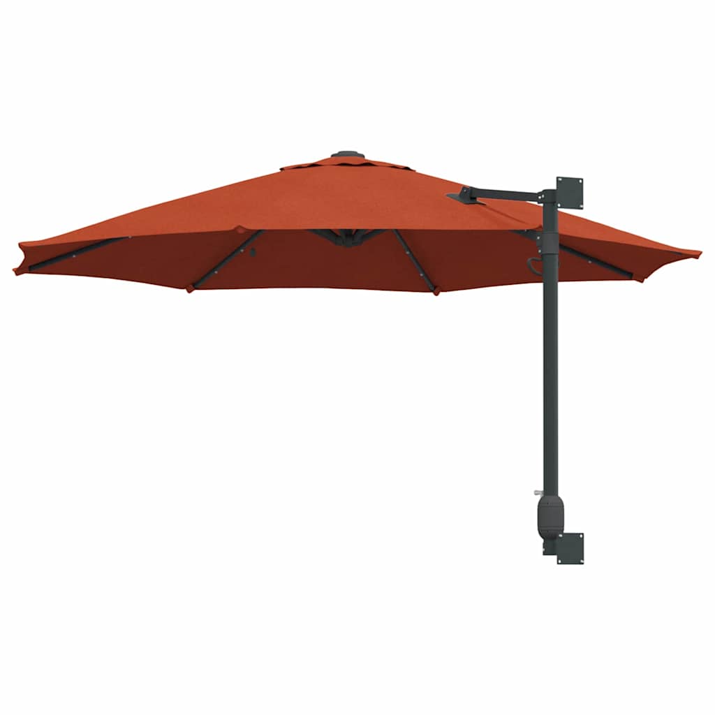 Garden Parasol Manual Terracotta 248 x 248 x 148 cm