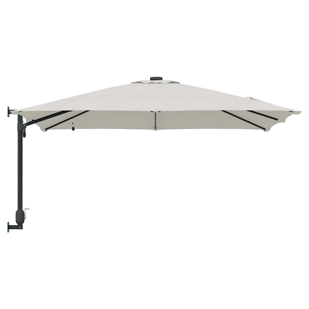 Garden Parasol Sand 248.5 x 247.5 x 160 cm Polyester and Steel