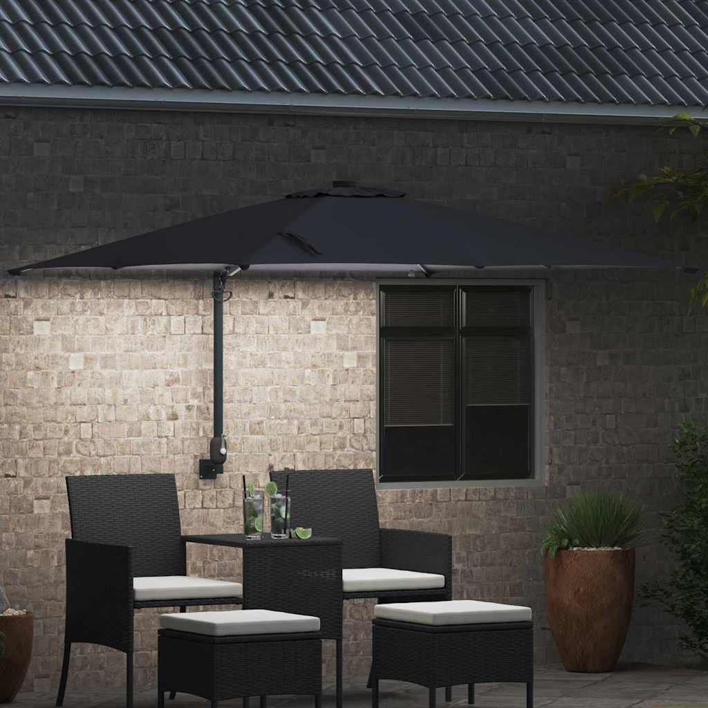 Garden Parasol Anthracite 248.5 x 247.5 x 160 cm