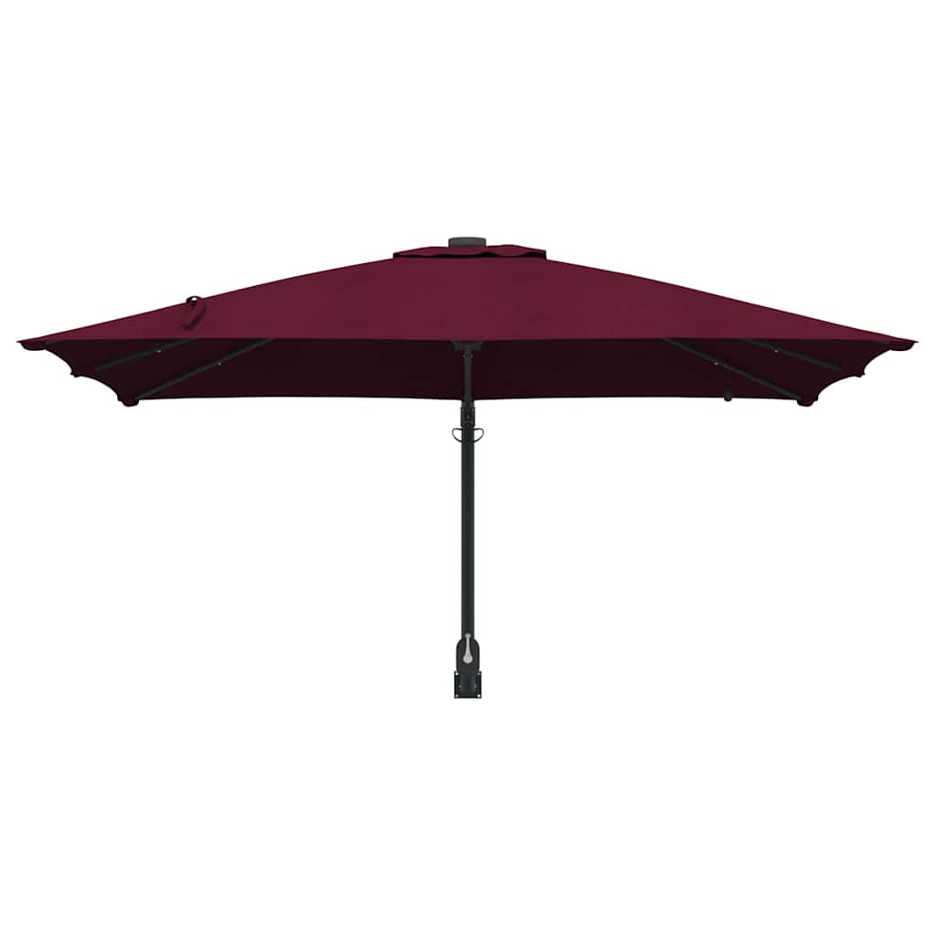 Garden Parasol Bordeaux Red 248.5 x 247.5 x 160 cm