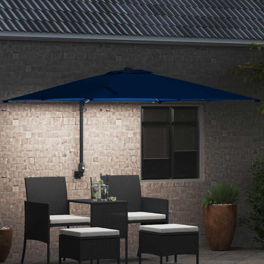 Garden Parasol Azurblau 248.5 x 247.5 x 160 cm