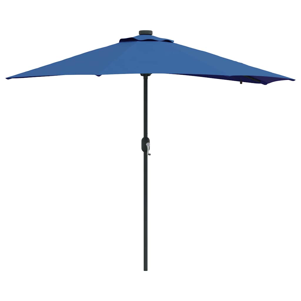 Garden Parasol 294 x 150 x 223 cm Polyester and Steel Azurblau
