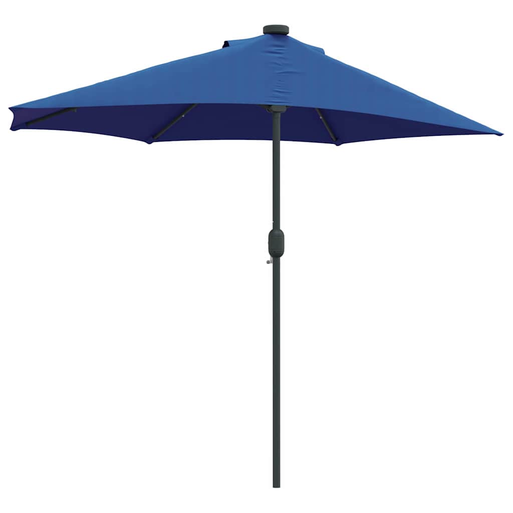 Garden Parasol 294 x 150 x 223 cm Polyester and Steel Azurblau