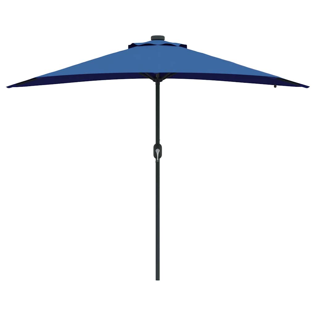 Garden Parasol 294 x 150 x 223 cm Polyester and Steel Azurblau