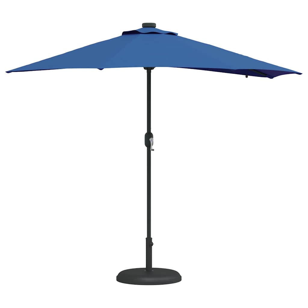 Garden Parasol 294 x 150 x 223 cm Polyester and Steel Azurblau