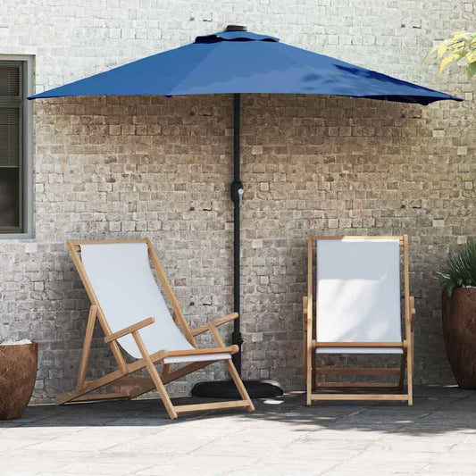Garden Parasol 294 x 150 x 224 cm Polyester and Steel Azurblau