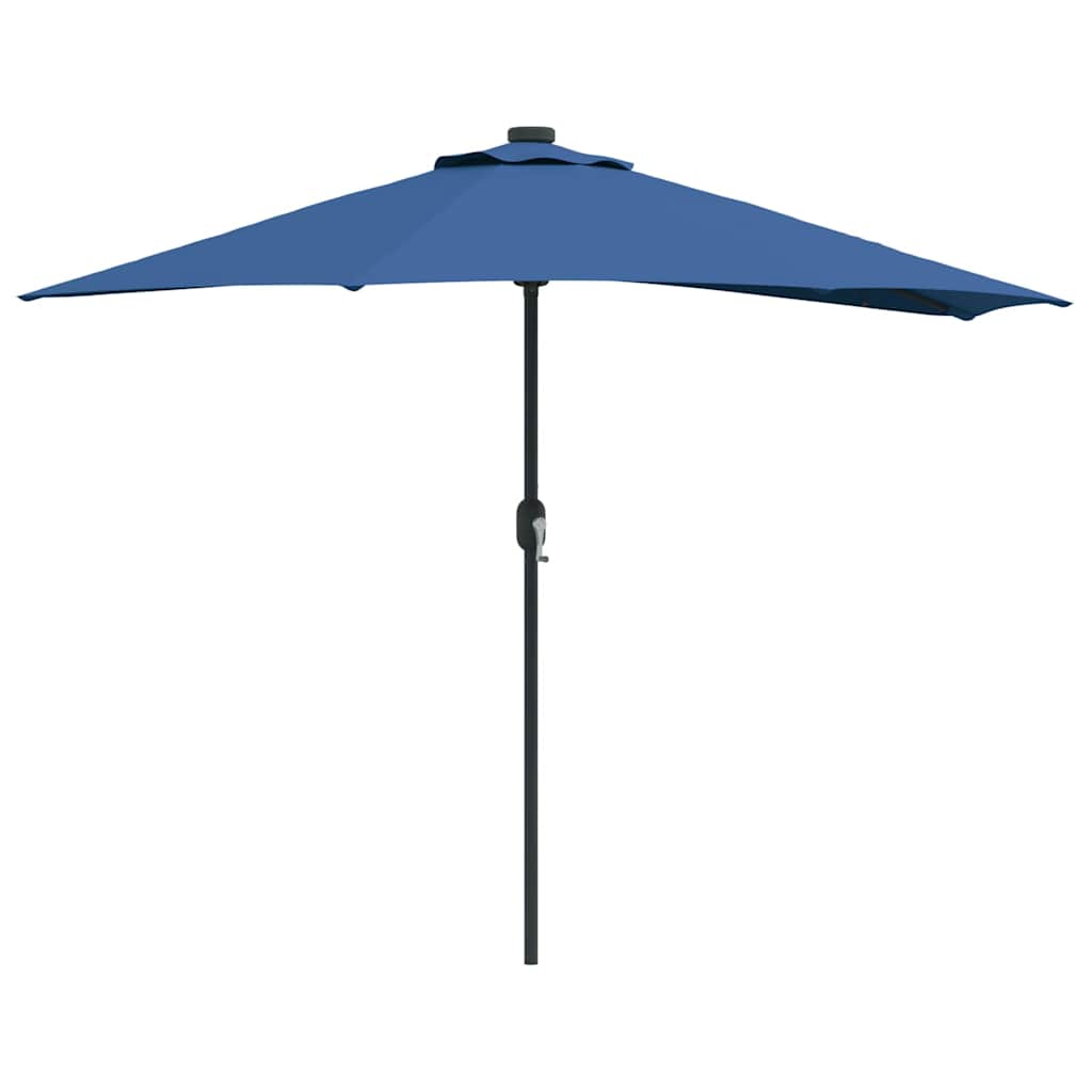 Garden Parasol 294 x 150 x 224 cm Polyester and Steel Azurblau