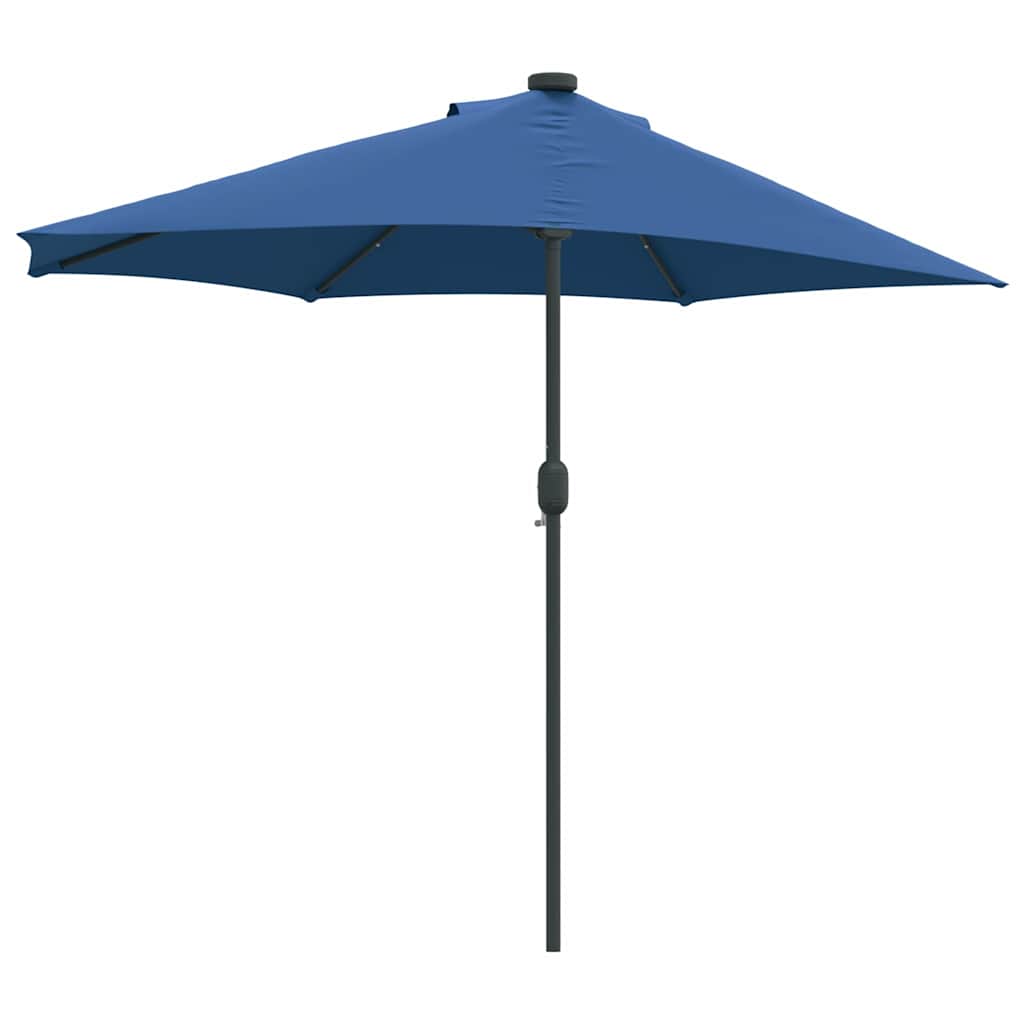 Garden Parasol 294 x 150 x 224 cm Polyester and Steel Azurblau