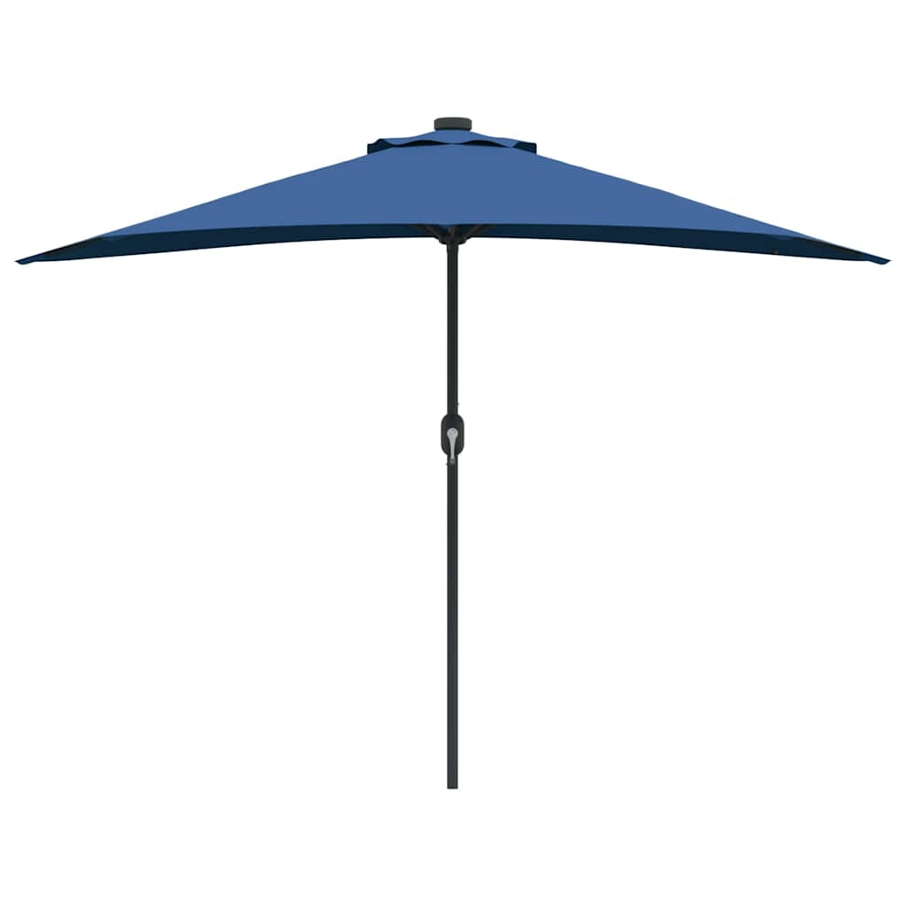 Garden Parasol 294 x 150 x 224 cm Polyester and Steel Azurblau