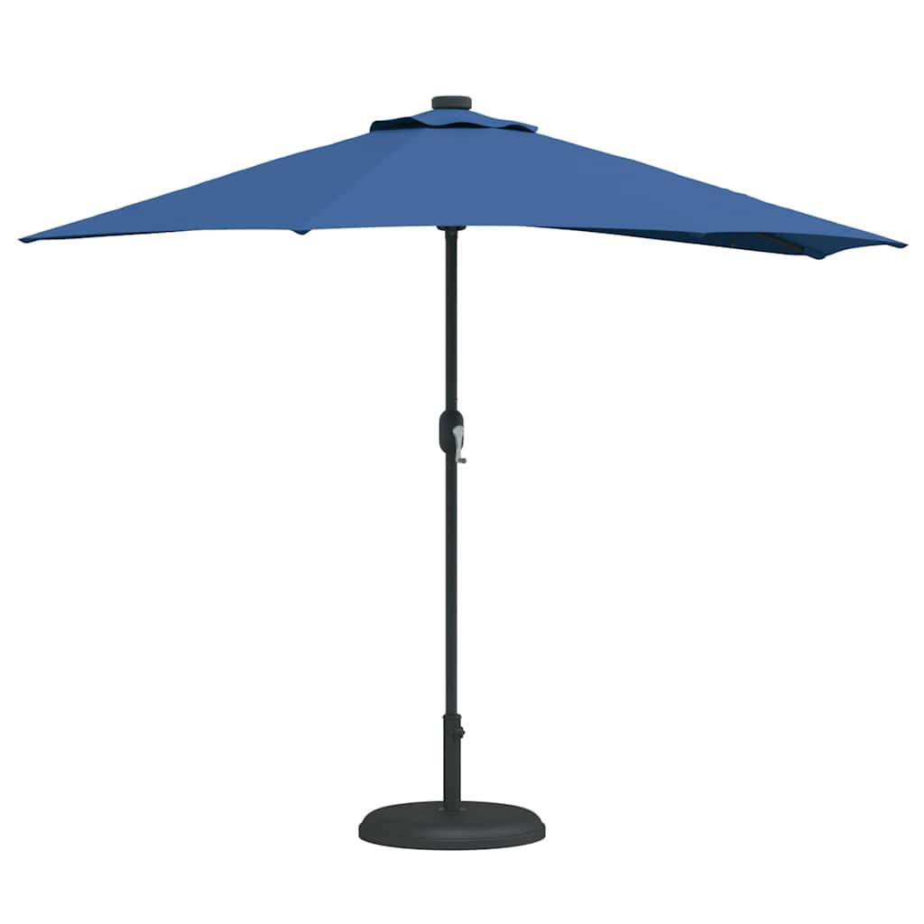Garden Parasol 294 x 150 x 224 cm Polyester and Steel Azurblau