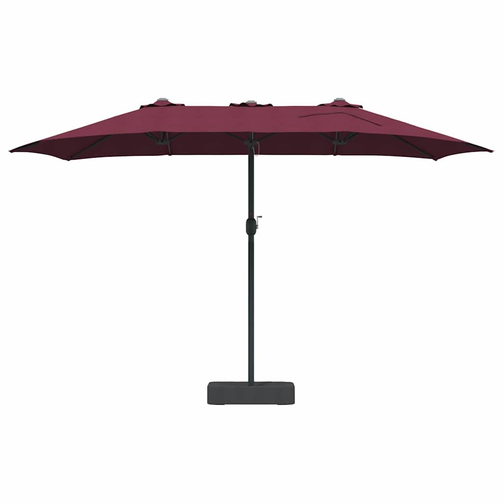 Garden Parasol Bordeaux Red 385 x 209 x 244 cm