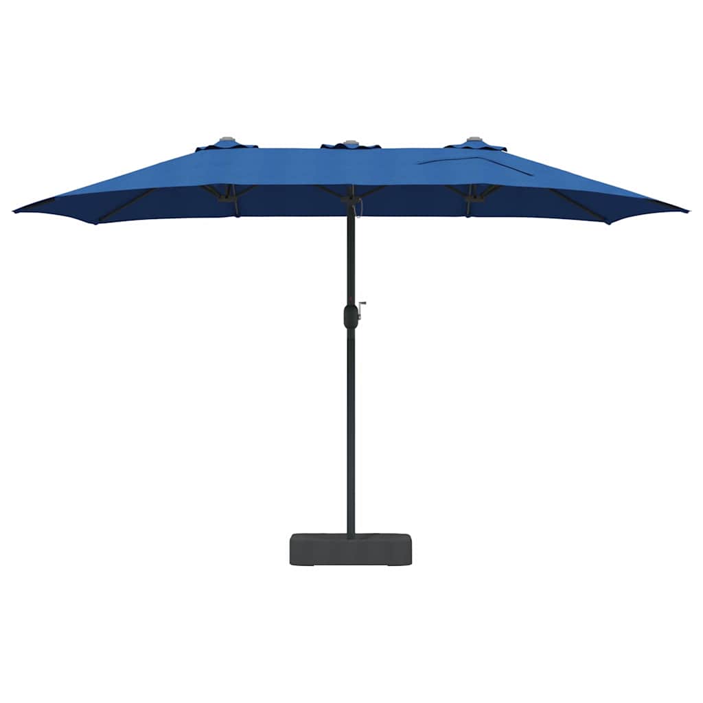 Garden Parasol 385 x 209 x 244 cm Polyester and Steel Azurblau