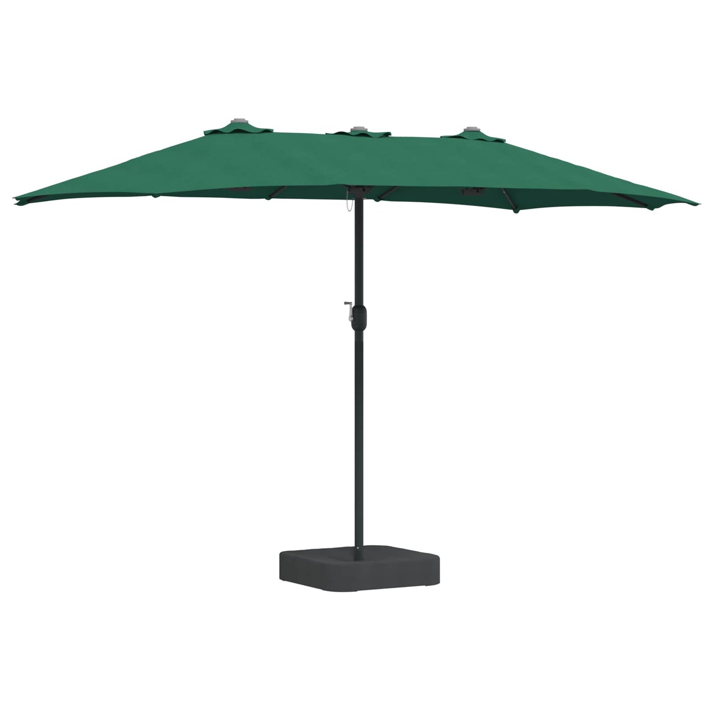 Garden Parasol Green 385 x 209 x 244 cm Polyester