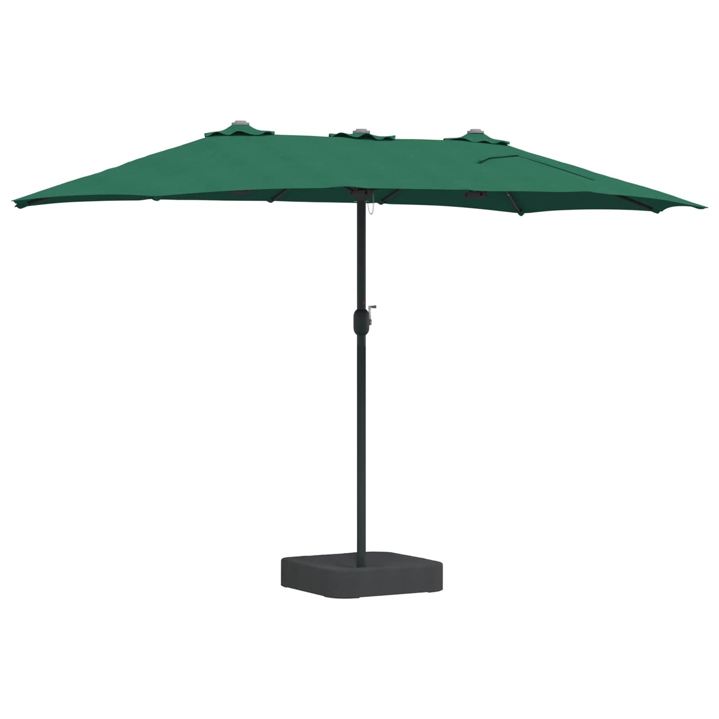 Garden Parasol Green 385 x 209 x 244 cm Polyester
