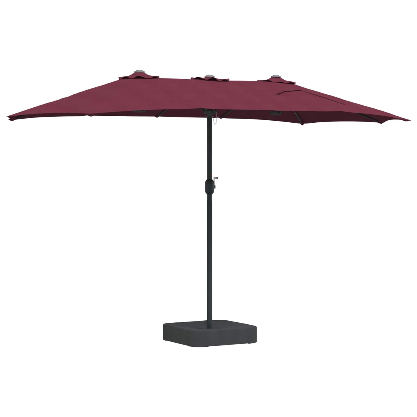 Garden Parasol Bordeaux Red 385 x 209 x 244 cm Polyester