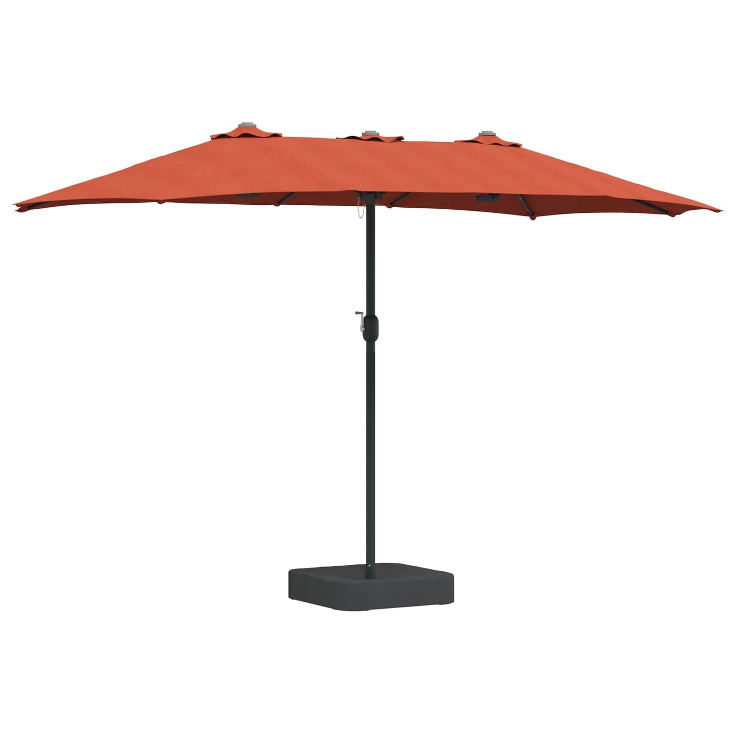 Garden Parasol Terracotta 385 x 209 x 244 cm Polyester
