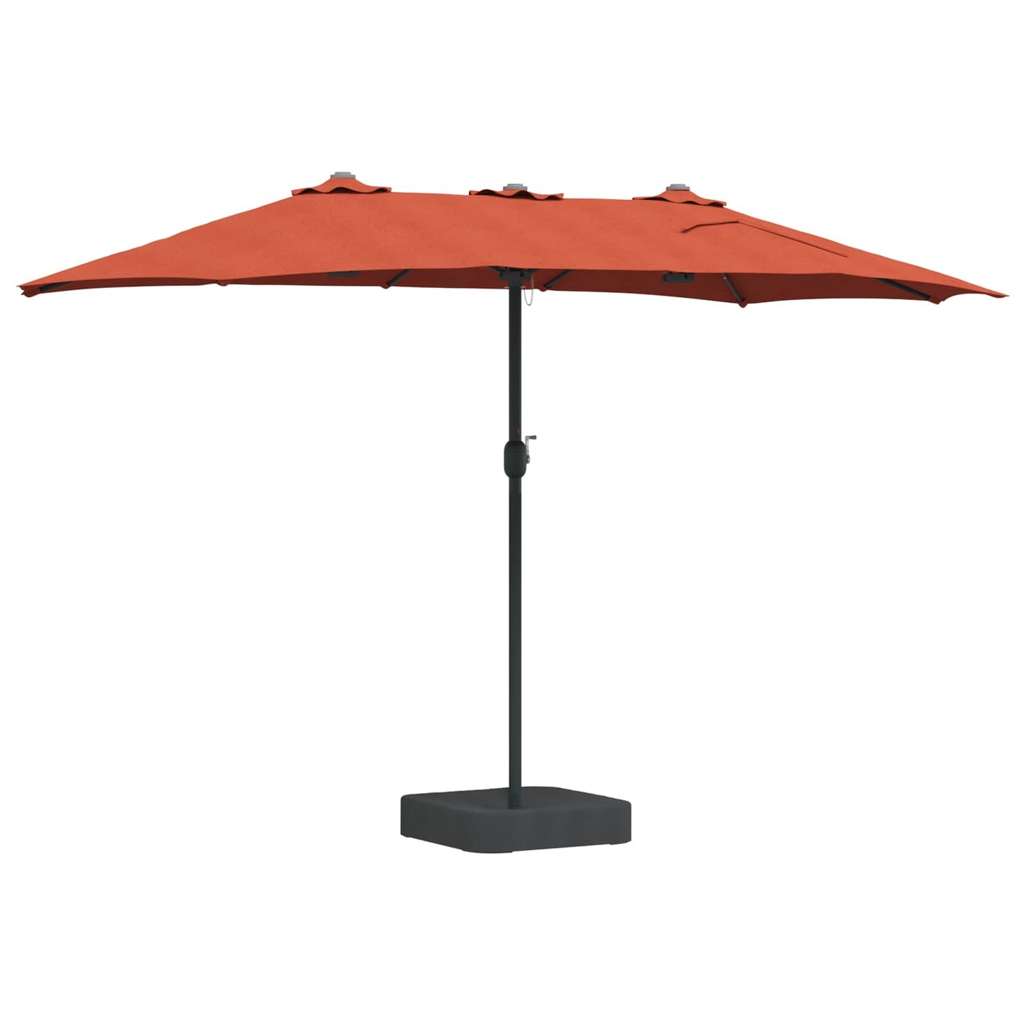 Garden Parasol Terracotta 385 x 209 x 244 cm Polyester