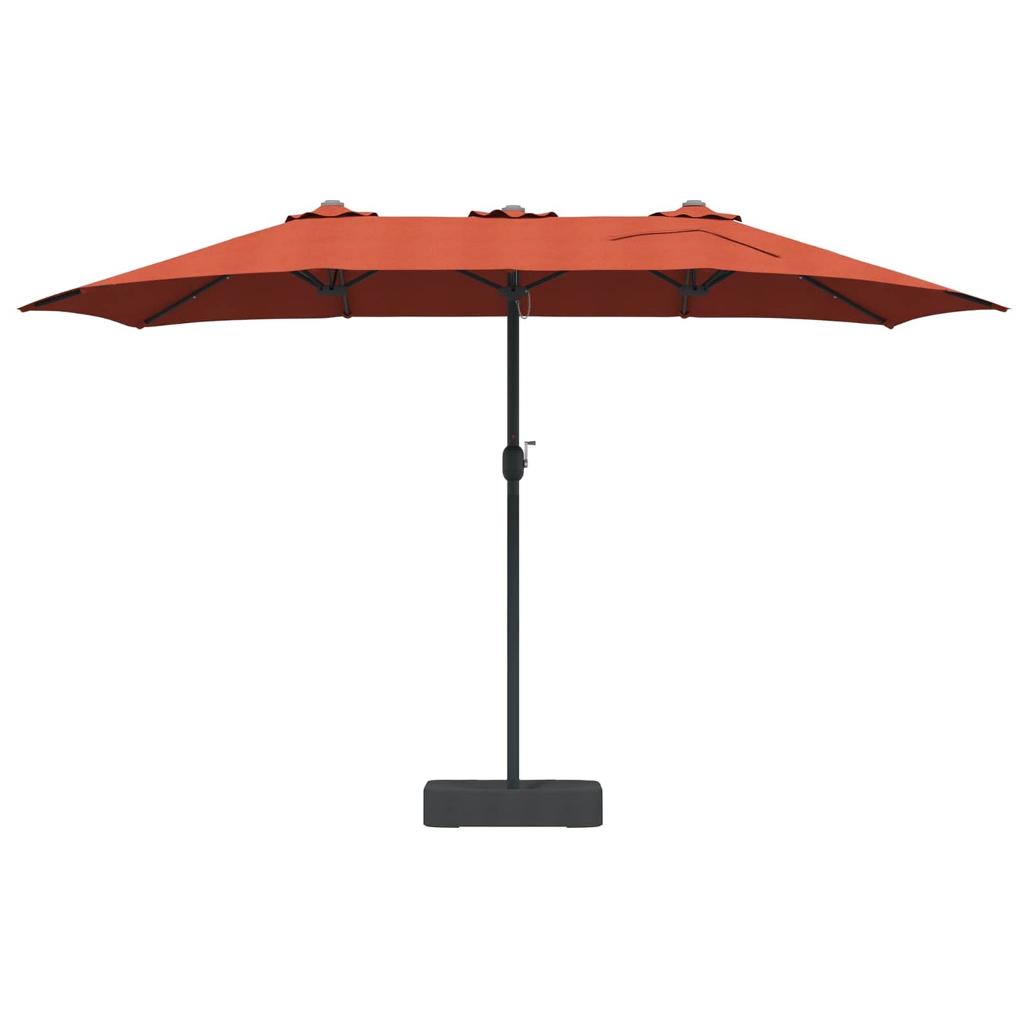 Garden Parasol Terracotta 385 x 209 x 244 cm Polyester