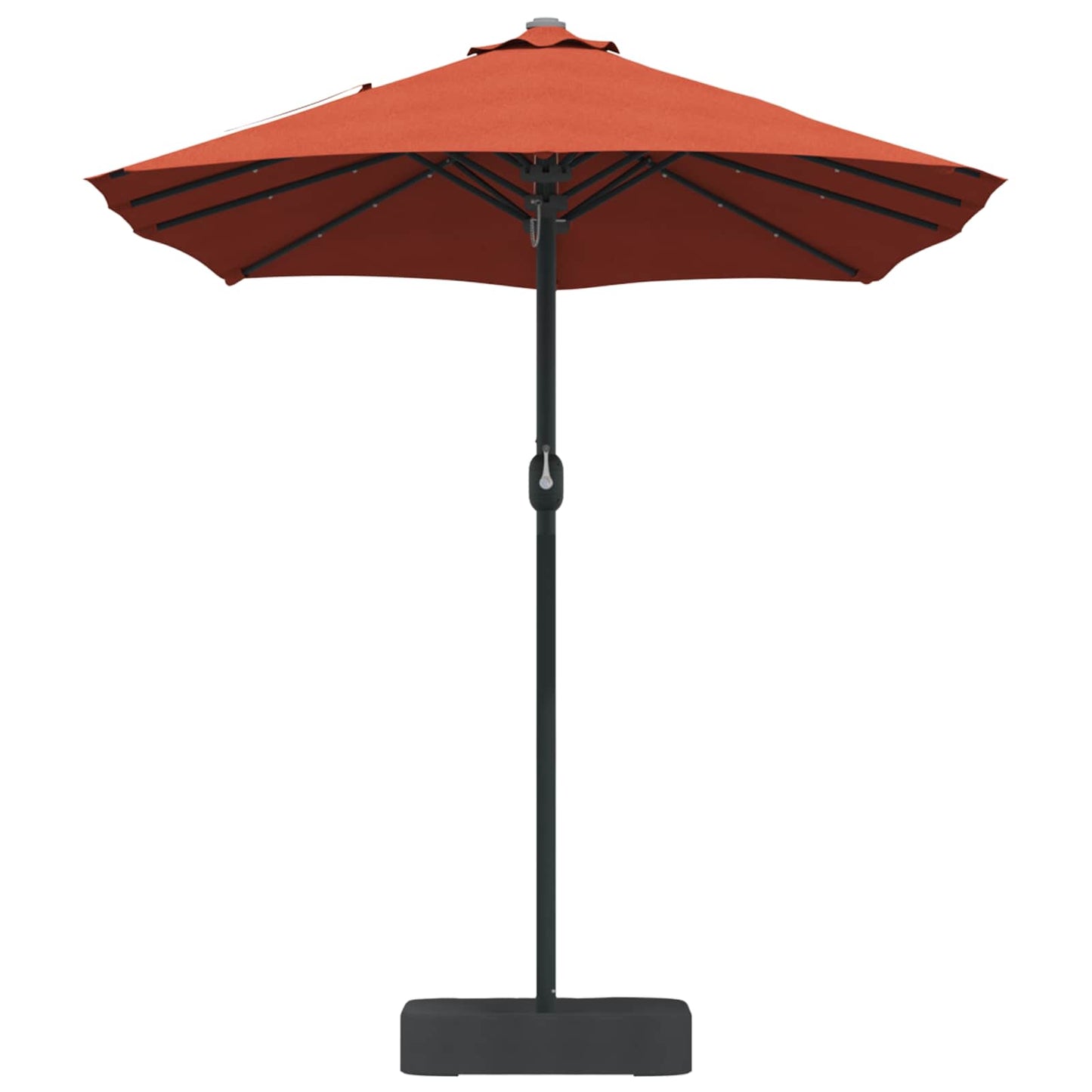 Garden Parasol Terracotta 385 x 209 x 244 cm Polyester