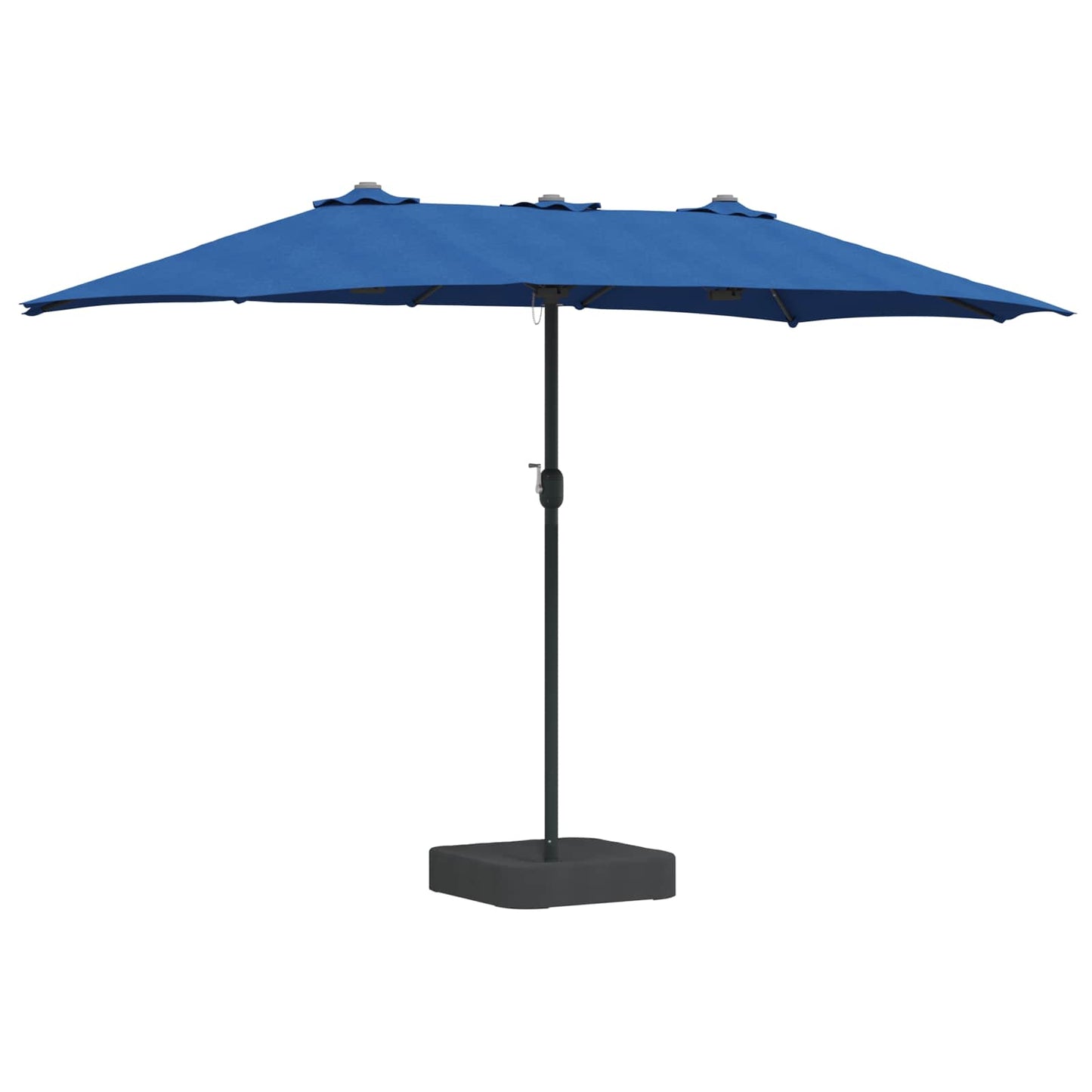 Garden Parasol Azurblau 385 x 209 x 244 cm Polyester