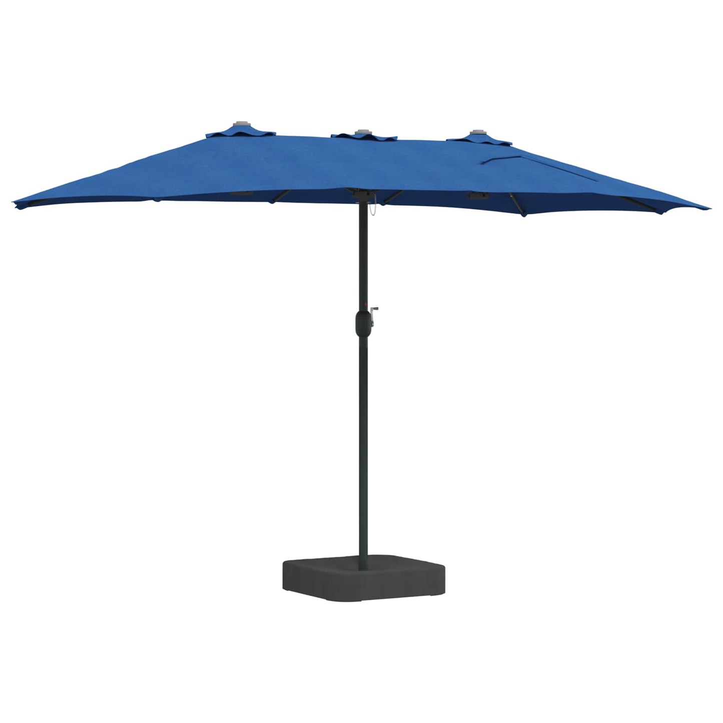 Garden Parasol Azurblau 385 x 209 x 244 cm Polyester
