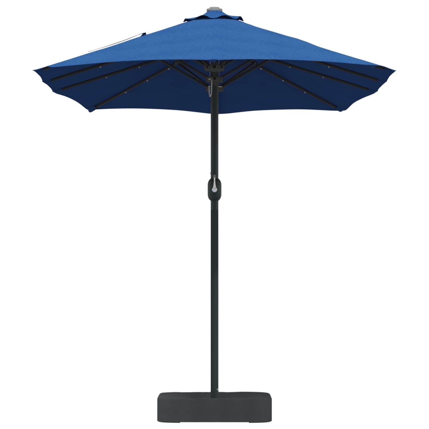 Garden Parasol Azurblau 385 x 209 x 244 cm Polyester