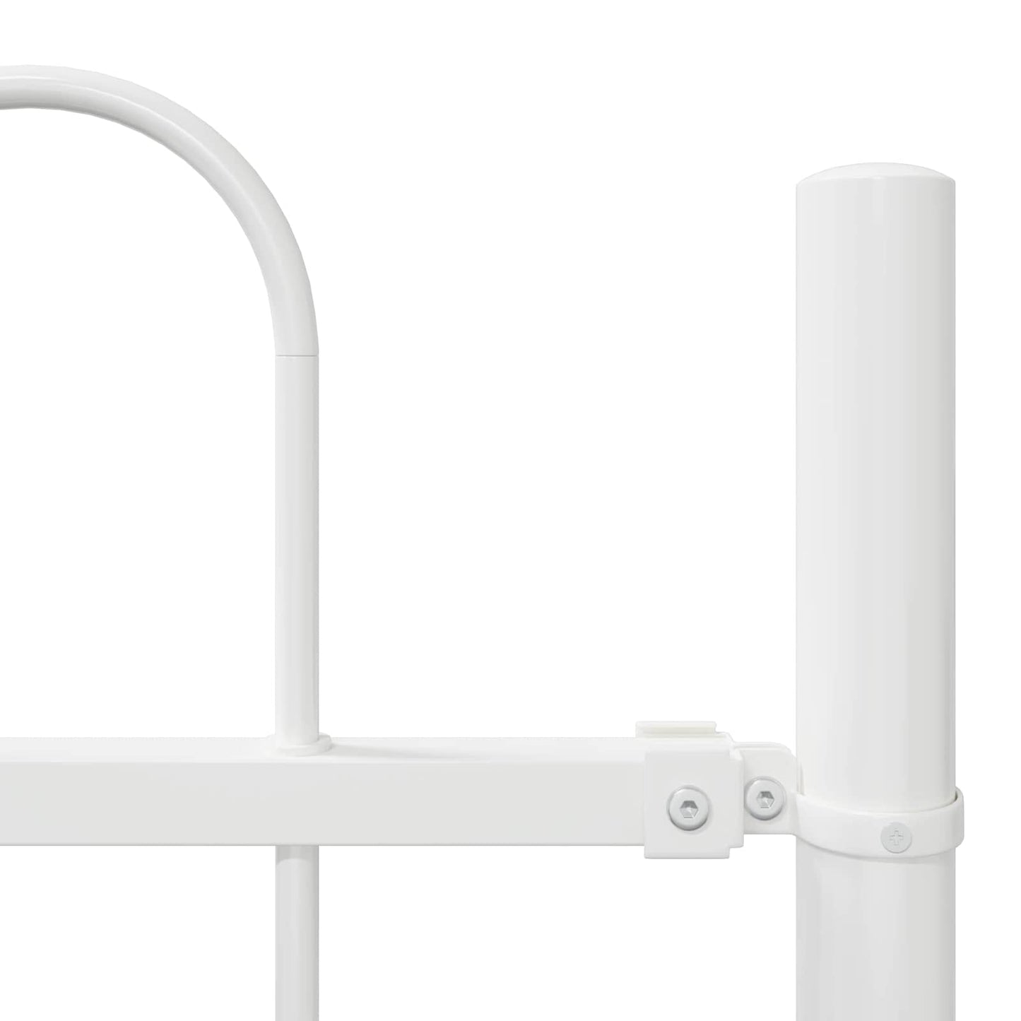 Garden Fence 2 pcs White 3.4 x 0.8 m Powder-coated Steel