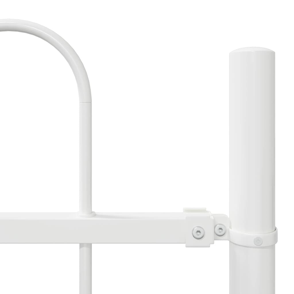 Garden Fence 6 pcs White 10.2 x 1 m Powder-coated Steel