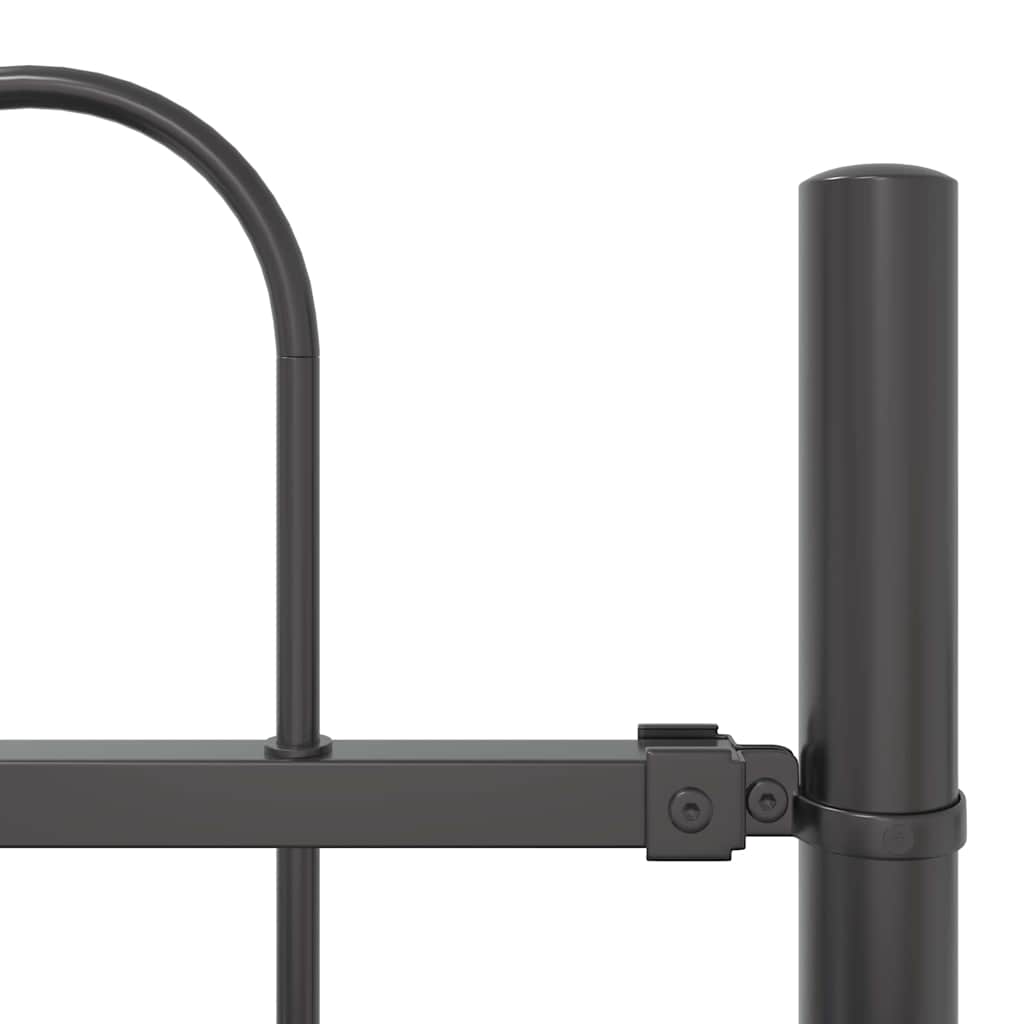 Garden Fence 7 pcs Grey 11.9 x 1 m Powder-coated Steel