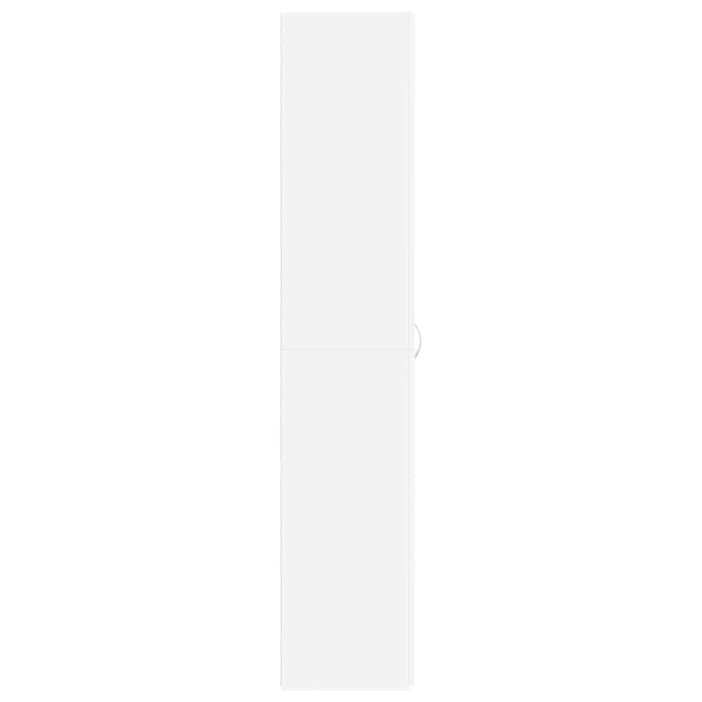 Shoe Cabinet 80 x 35.5 x 180 cm Engineered Wood White