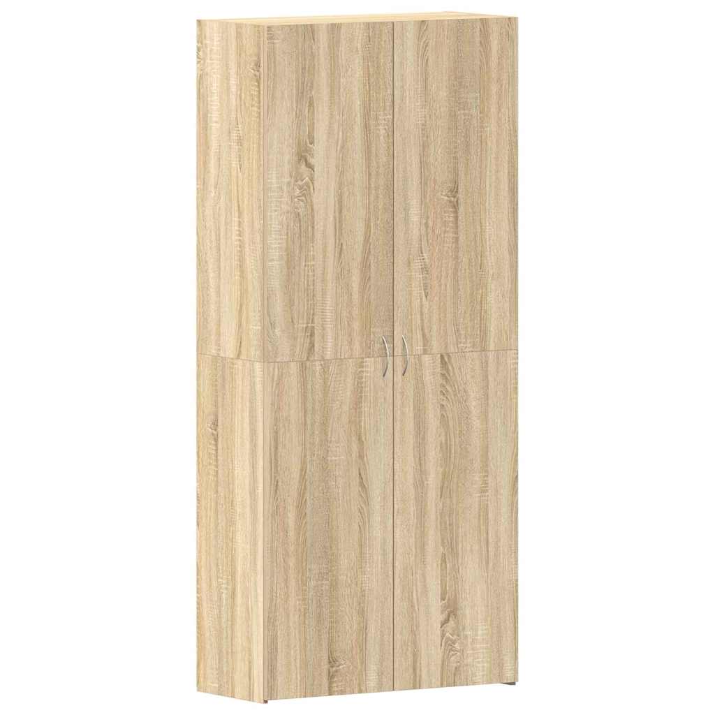 Shoe Cabinet 80 x 35.5 x 180 cm Engineered Wood Brown